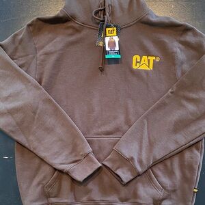CAT Embroidered Logo Hoodie Size XL